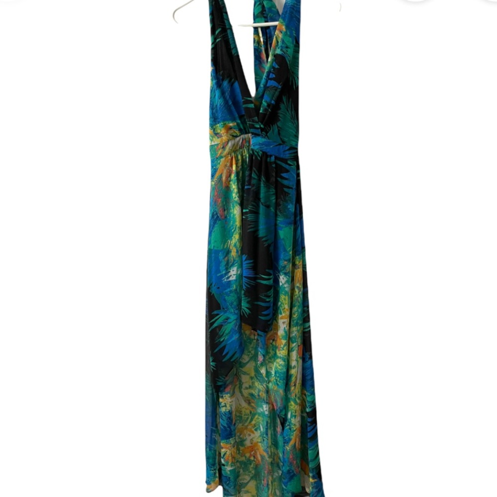 Bebe hi low printed maxi dress - Picture 2 of 5